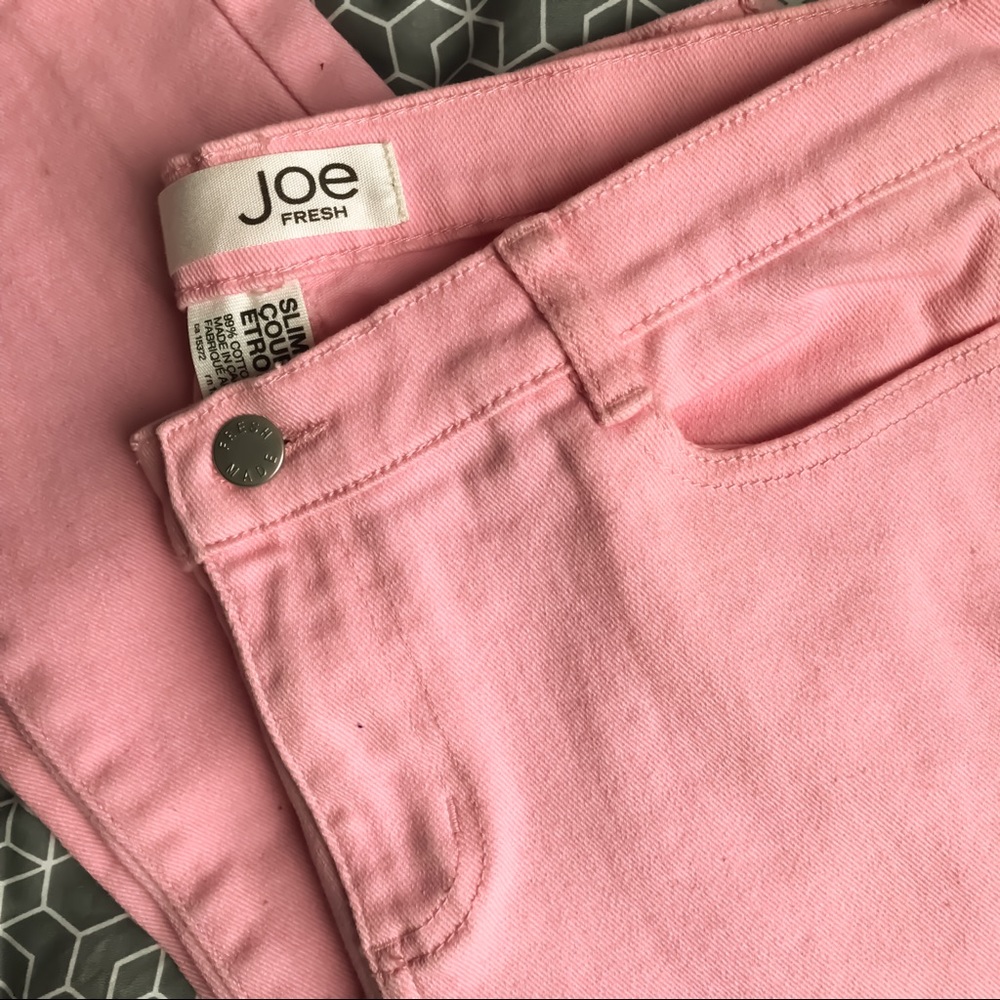 EUC Joe Fresh Light Pink Cropped Jeans. - Picture 2 of 3